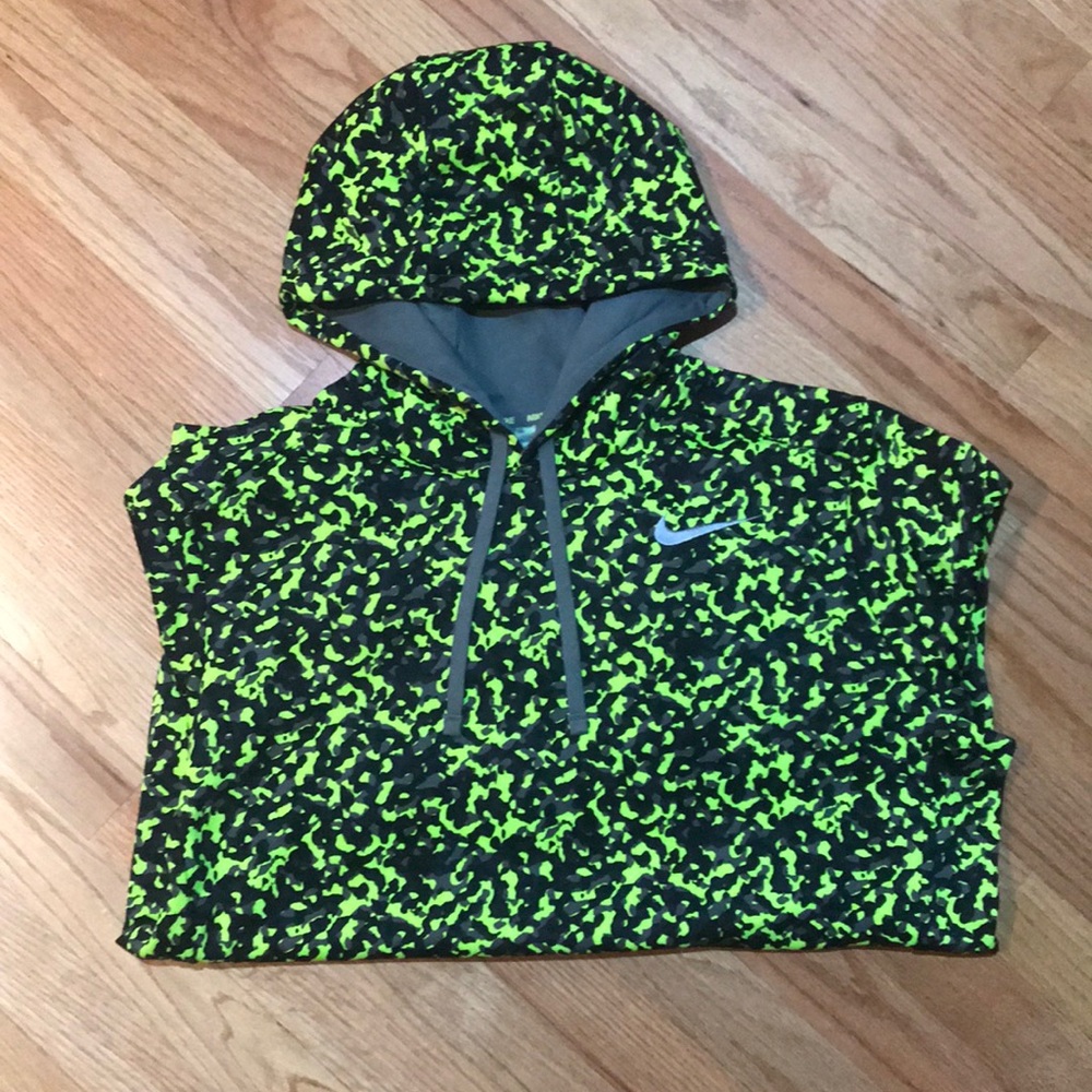 Nike neon printed hoodie